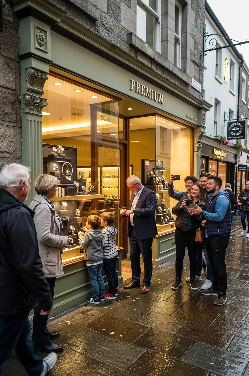 Premium watch service appointment with maintenance tools.